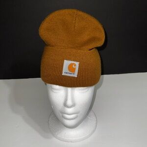 Carhartt Beanie Hat I Unisex I Youth Size I Light Brown